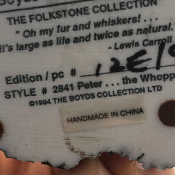 Boyd’s and bears Peter 2841 2840 - Picture 7 of 8